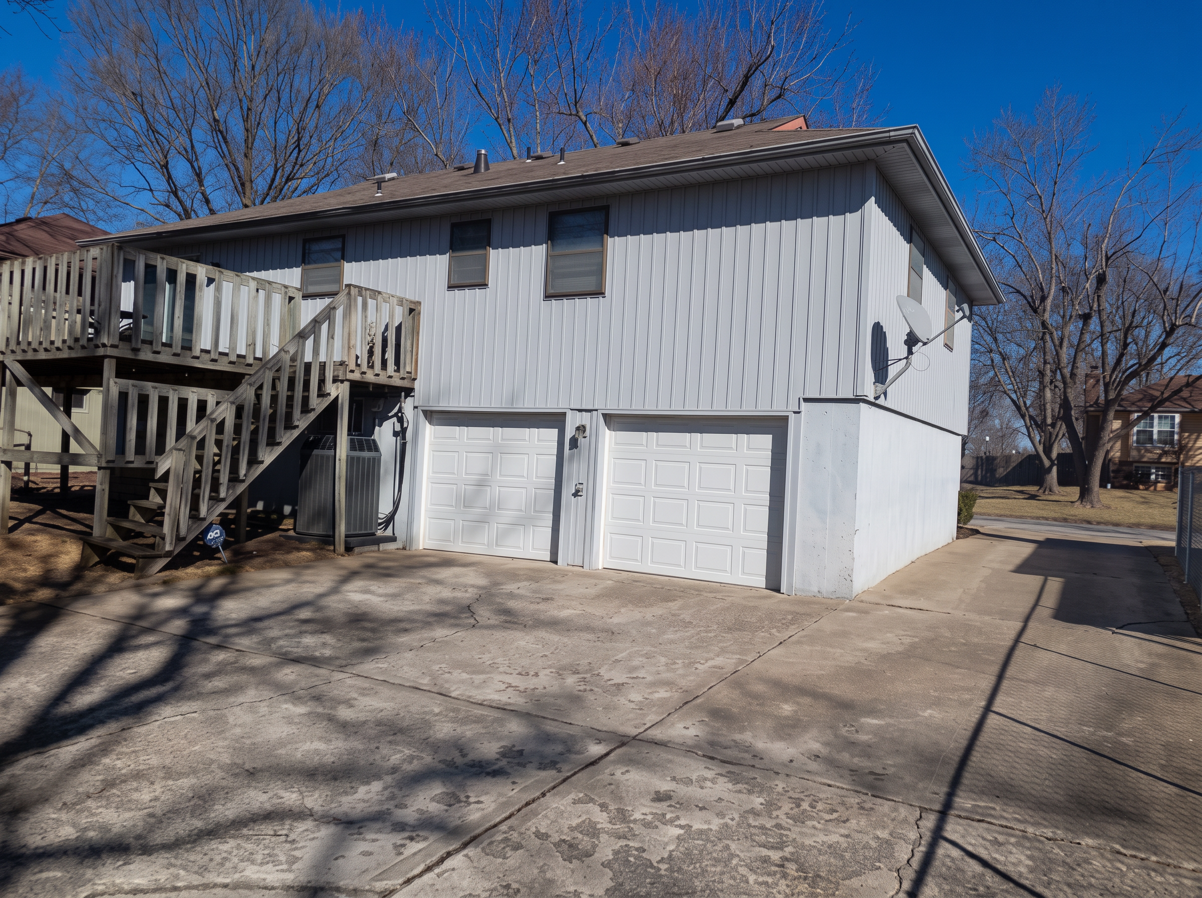 Original Side Elevation & Garage — 307 N Cleveland Ave