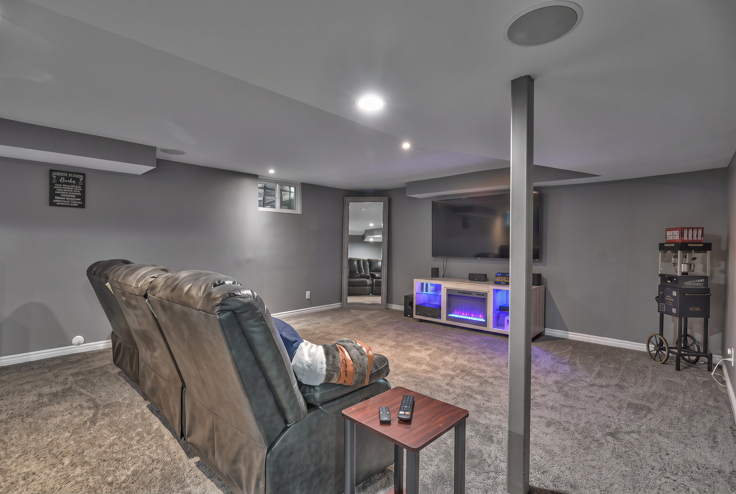 Finished Basement — 9013 Evanston Ct
